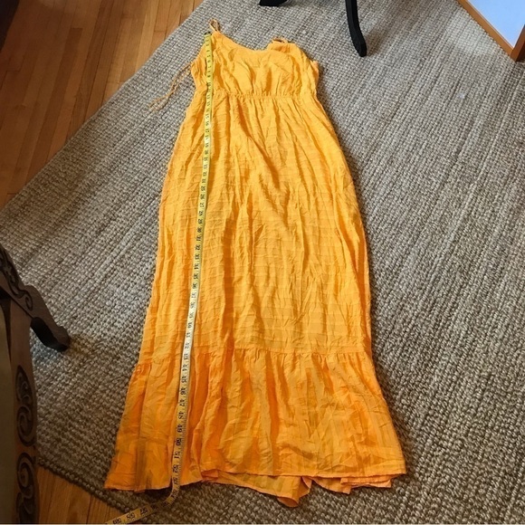 SKIES are blue summer maxi ruffled dress with spaghetti straps size large. New. - Picture 7 of 12